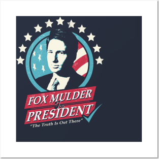 Fox Mulder for President Posters and Art